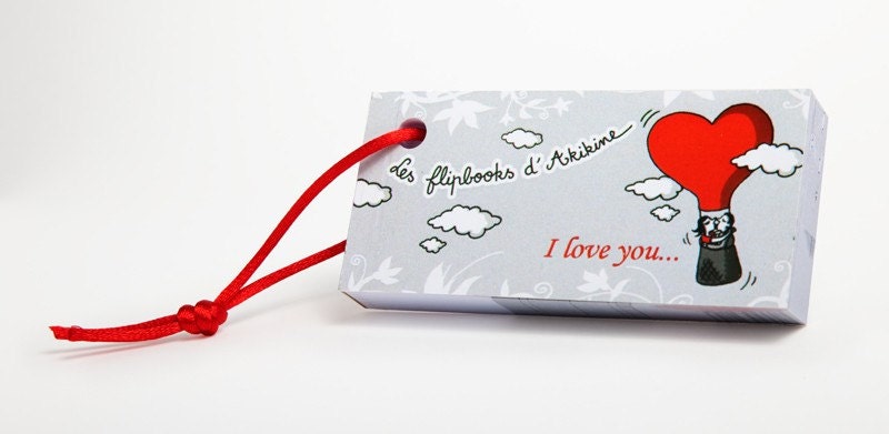 I love you flip book - hand drawn