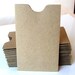 20 Mini Brown Bag Natural KRAFT Paper Card Sleeve Envelopes . 2.25 x 3.625