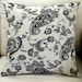 Paisley Tapestry Pillow, Ivory and Black