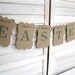 Easter Banner - Easter decoration - Aqua blue/green color