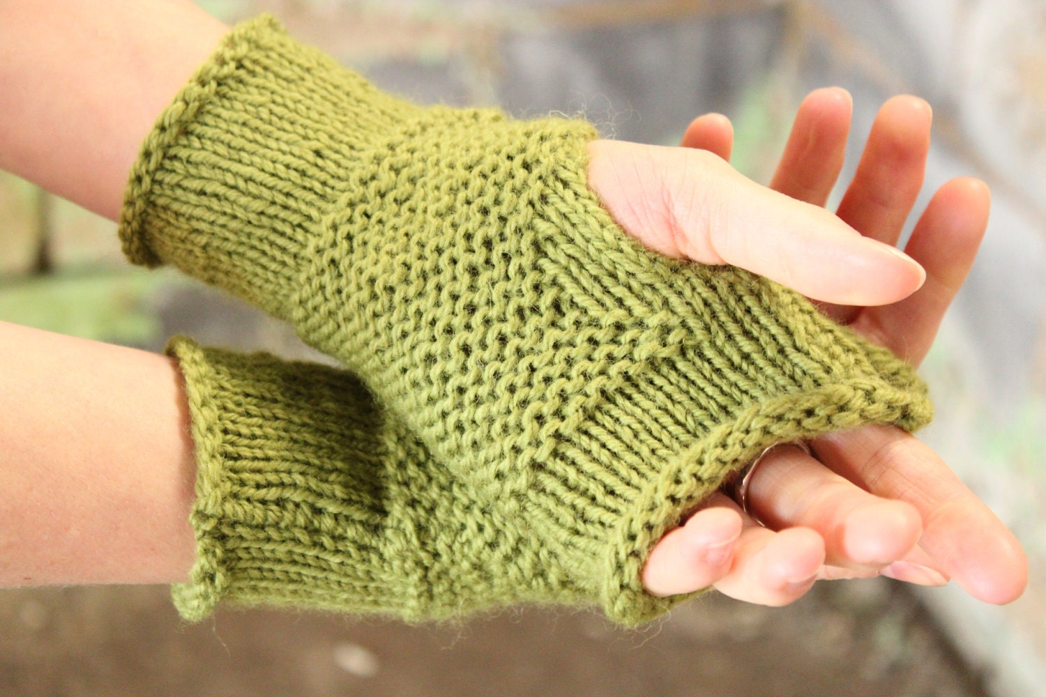Wool Fingerless Mittens - Choose your COLOR