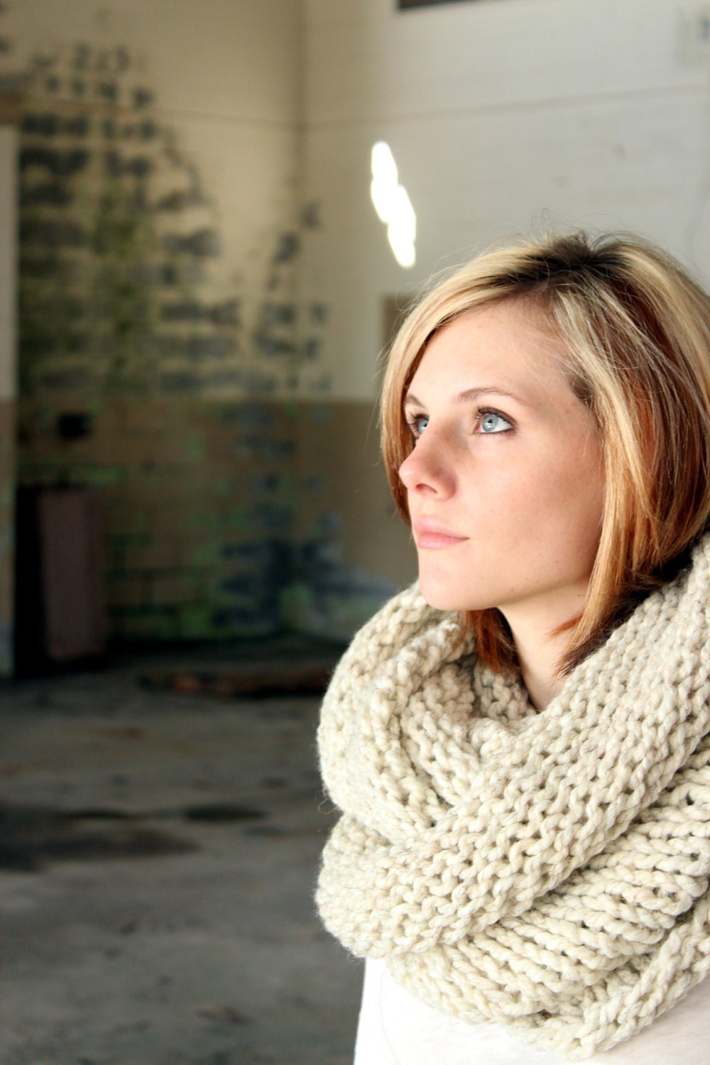 Large Wool Cowl - Circle Scarf - Infinity Scarf - Choose Your COLOR