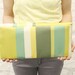 Yellow Striped Clutch READY TO SHIP