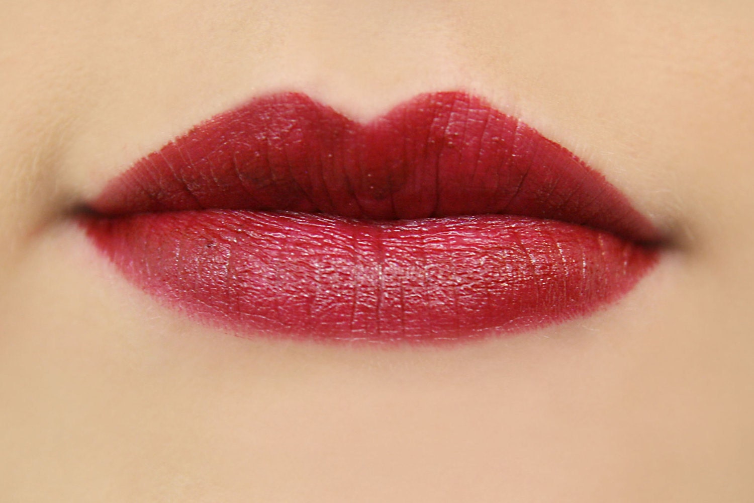 Red Velvet Mineral Lipstick in Dark Red