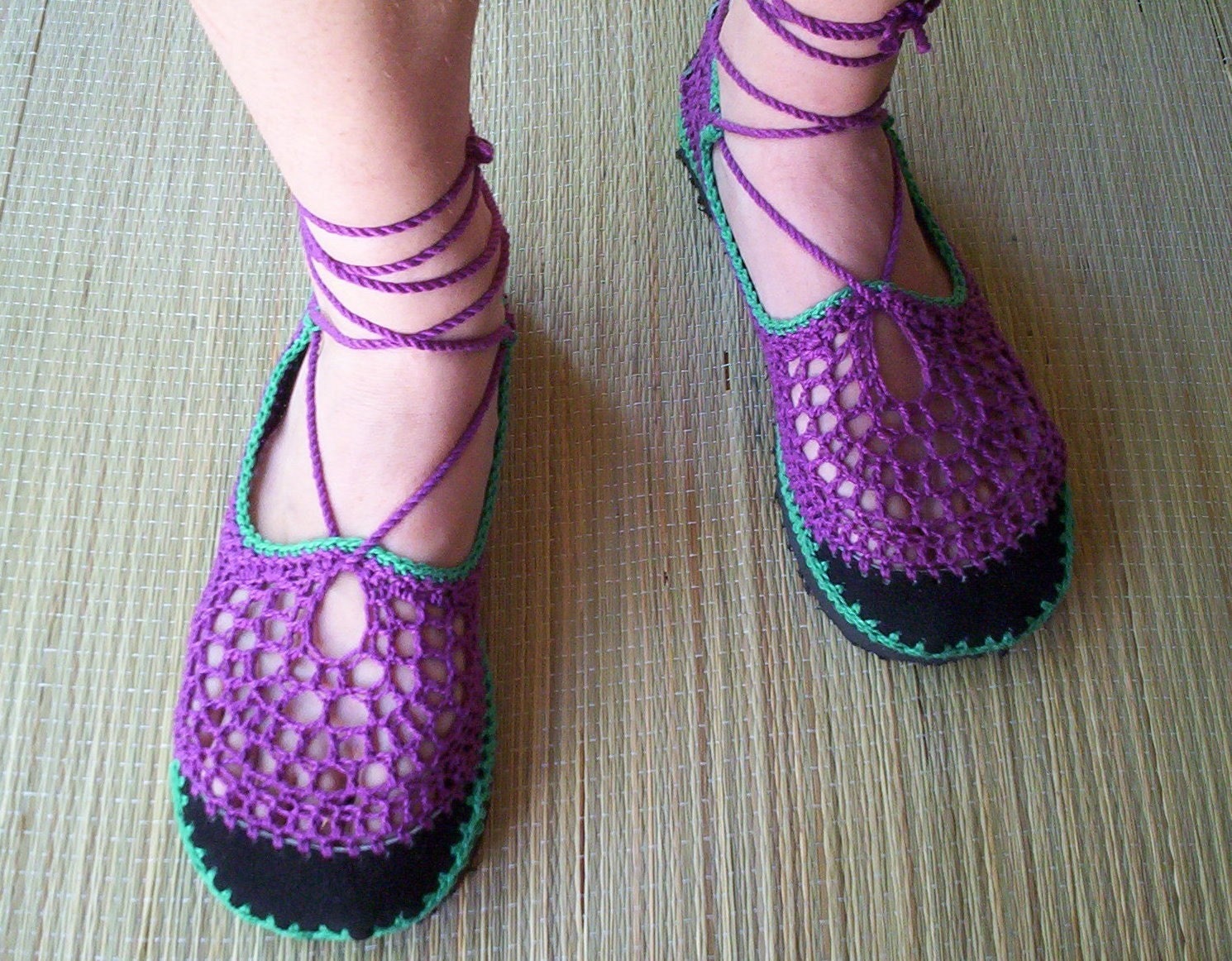 Purple and Jade Laced Guillerminas