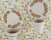 Vintage White Planters, Flower Pots, Hanging, Paden City, Pottery