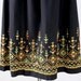 Black Gathered Ethnic Embroidered Skirt French Label