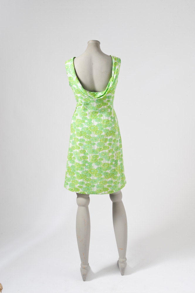 Vintage MOD Designer Dress Silk 1960's Gianni Baldini Italian Boutique Pucci Contemporary