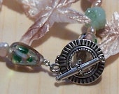Lampwork Rose Garden Bracelet