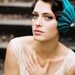 teal shell- made to order hat