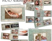 PHOTOBOOK - PARKER ELLIOT - Photoshop Templates for Photographers. 5x7 Photo Book - 20 Pages Plus Cover Design
