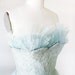 25% OFF SALE vintage 50s party dress / blue tulle gown / prom dress