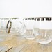 mad men glasses / silver dorothy thorpe roly poly glasses / 60s barware