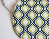 Boy Burp Cloth: Blue and Green Terry Cloth Burp cloth