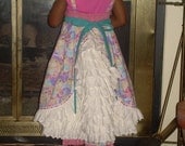 Girls Sundress Layers of Ruffles Capri Pants Custom  Sizes 6mo, 12mo, 18mo, 24mo, 2t, 3t, 4t, 5, 6, 7, 8, 10