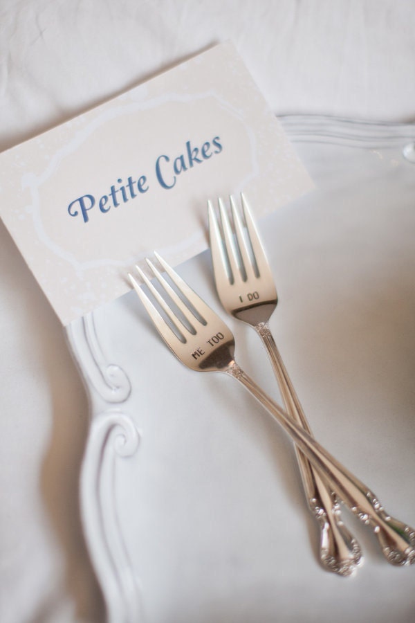 I Do Me Too Forks. Featured In Martha Stewart Weddings May 2011