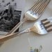 Mr and Mrs Wedding Fork Set. So Happy Together Vintage Silverware