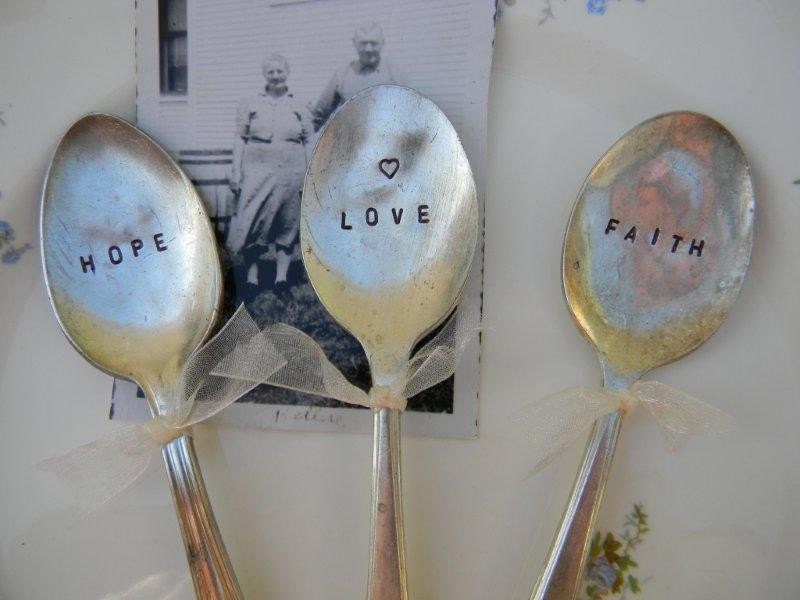 YOU PICK 6 SPOONS. Vintage Flatware Garden Plant Markers