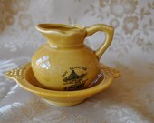 Brunch in San Francisco Vintage 1960s Souvenir Mini Pitcher or Honey Pot