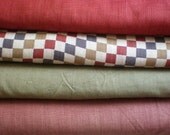 Natural Vegetable Dyed Organic Khadi - Half Yard Set - 2 yards total