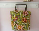 Beach Bag - Oversized Beach Tote - Extra Large Tote - Sport Tote - Bold Floral