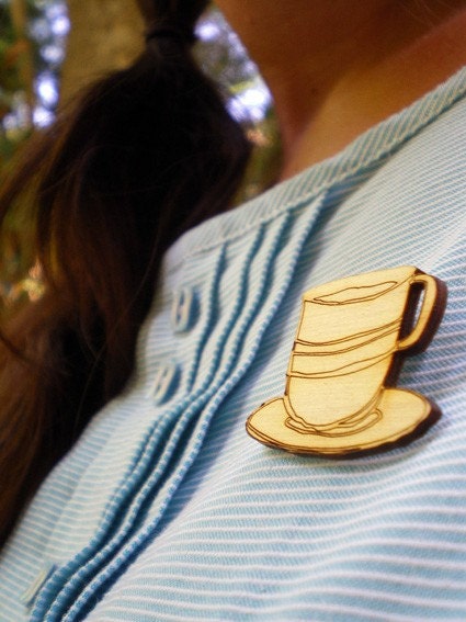 Teacup Brooch