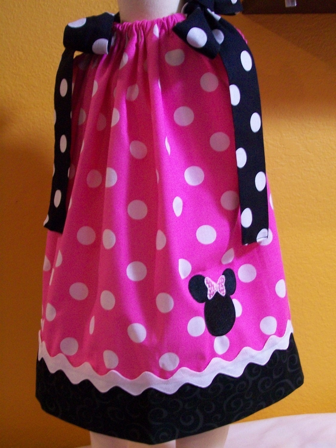 Pink Polkadot  Minnie Mouse Pillowcase Dress