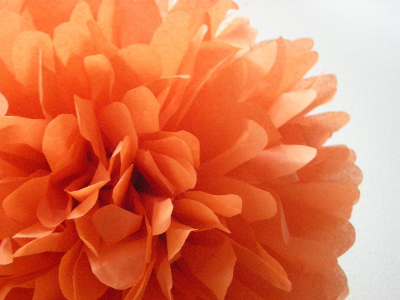 Burnt Orange ... 1 tissue paper pom // wedding decorations // thanksgiving // holiday // birthday // party decorations Il_170x135