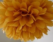Saffron ... 1 tissue paper pom // wedding reception // bridal shower // birthday // party decorations Il_170x135