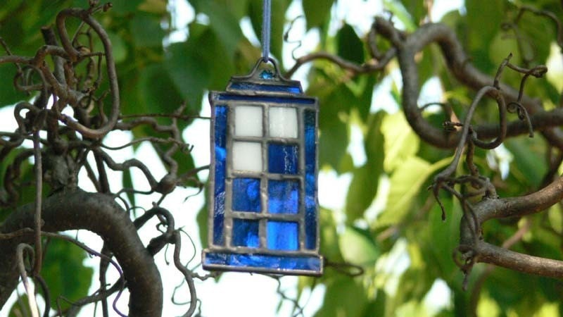 Stained Glass Mini Tardis
