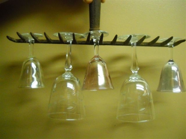Vintage Rusty Garden or Farm Rake