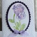 Pansy watercolor flower - Handmade Greeting Card - Hand Stamped
