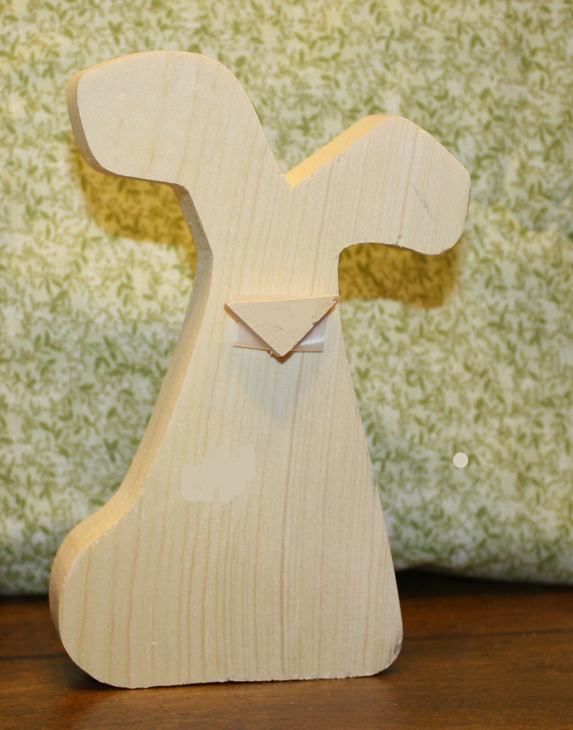 UNFINISHED  Easter wood letters with chick as the "A" and rabbit as the "R".
