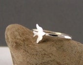 Sterling Silver Sparrow Personalized Stack Ring