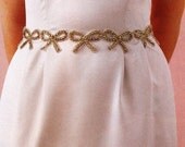 Bridal Sash, Crystal Sash - RACHEL