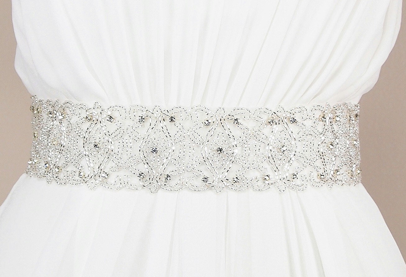 Bridal Sash, Crystal Sash - BALI