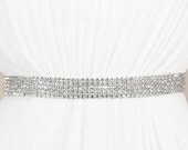 Bridal Sash, Crystal Sash - COY 5 ROW