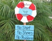 Splash Zone Pool yard sign