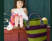 Farmer's Market Felted Wool Bag by Blackbird Design House