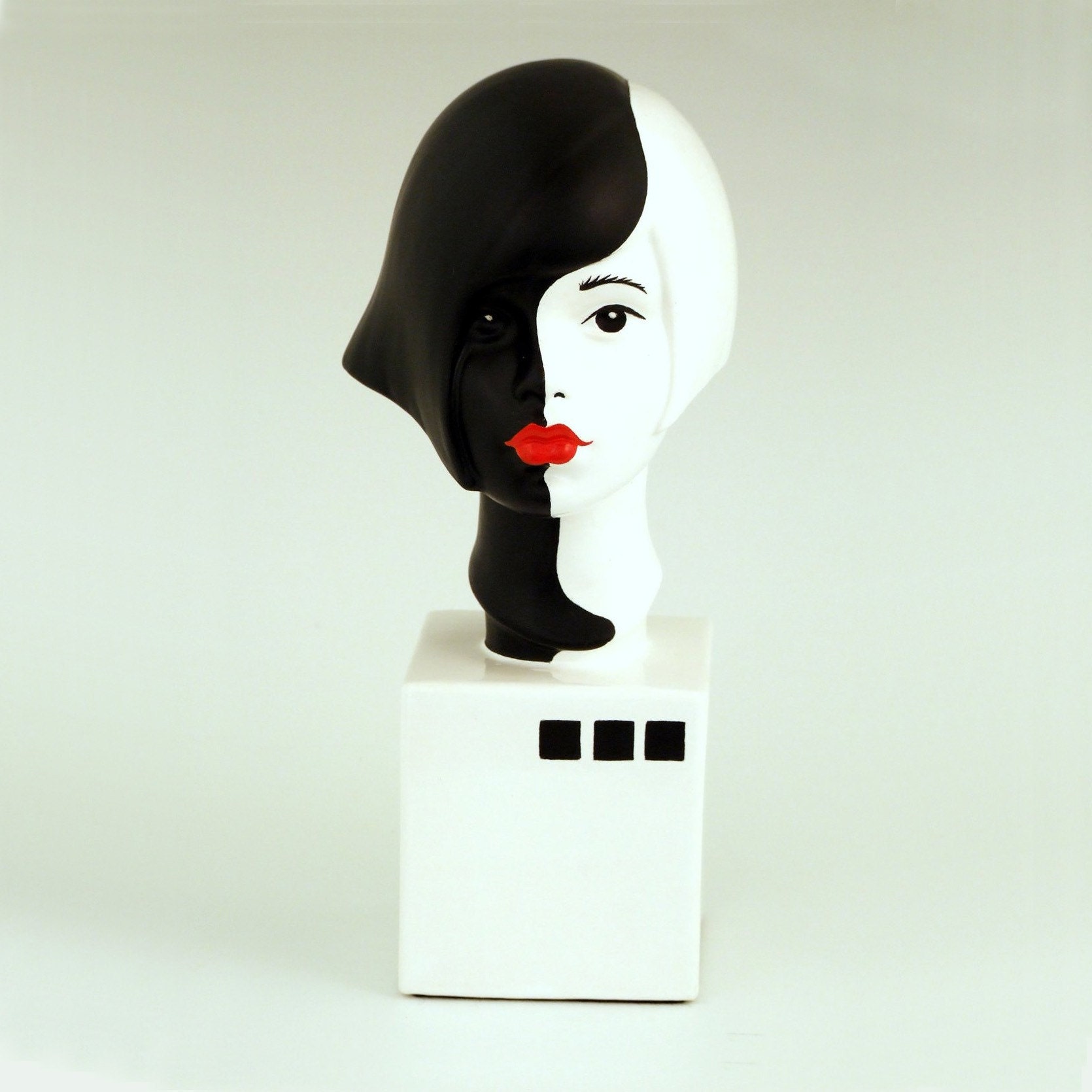 Sculpture Ceramic Bust Female Serena Light and Shadow  Ltd ed 75
