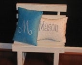 Soft Minky Chenille Personalized Baby Pillow in Your Color Choice