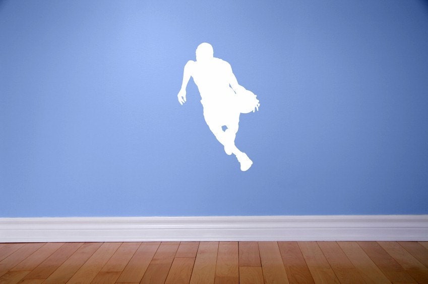 Basketball Vinyl Wall Graphic - Baseline Drive
