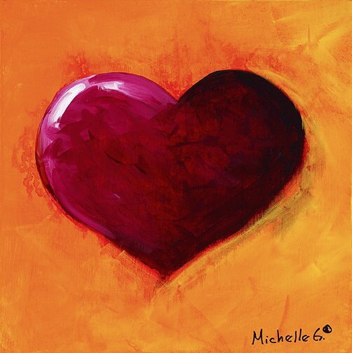 painting of heart