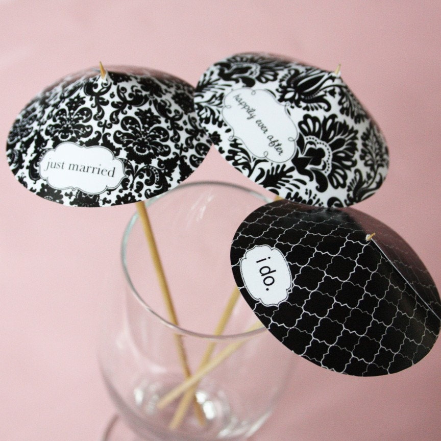Printable Cocktail Umbrella Set