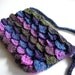 Multicolor Woodland Crocodile Stitch Handbag