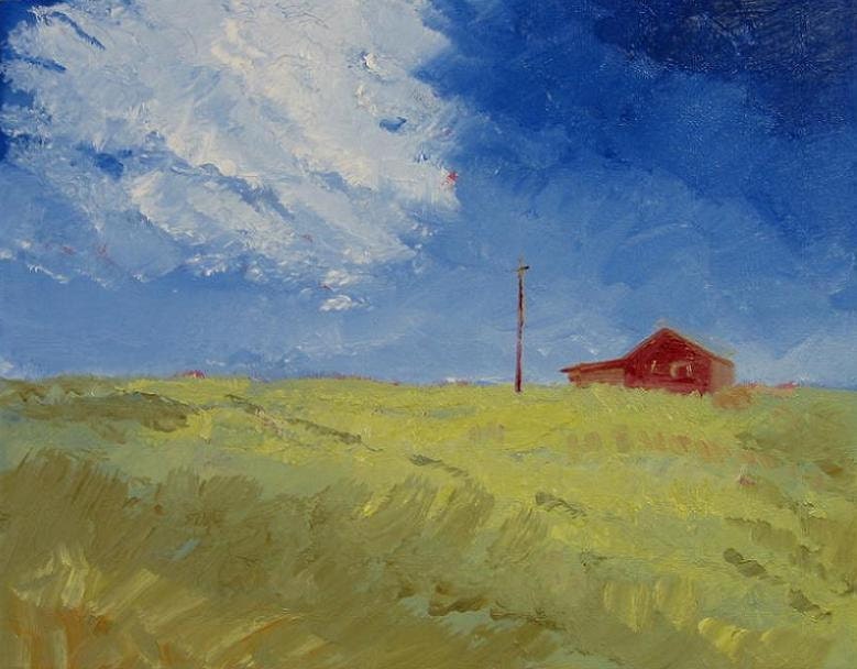 Midwest Prairie Original Painting . "Midwest 1" 11x14 in.