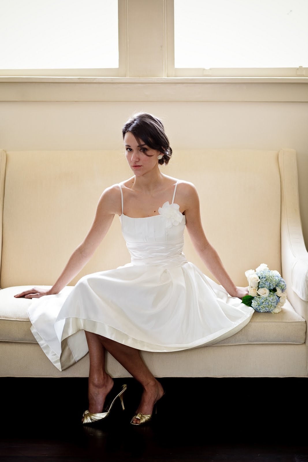 Joanna - Wedding Dress Unique Eco-friendly Detachable Skirt Silk
