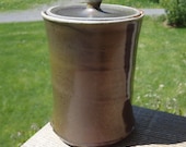 Wood-Fired Small Lidded Temmoku Container on sale