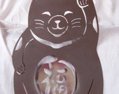 Good Luck Kitty, Japanese Maneki Neko Garden Stake