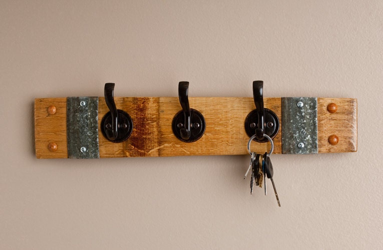 Napa Valley Barrel Stave Coat Rack
